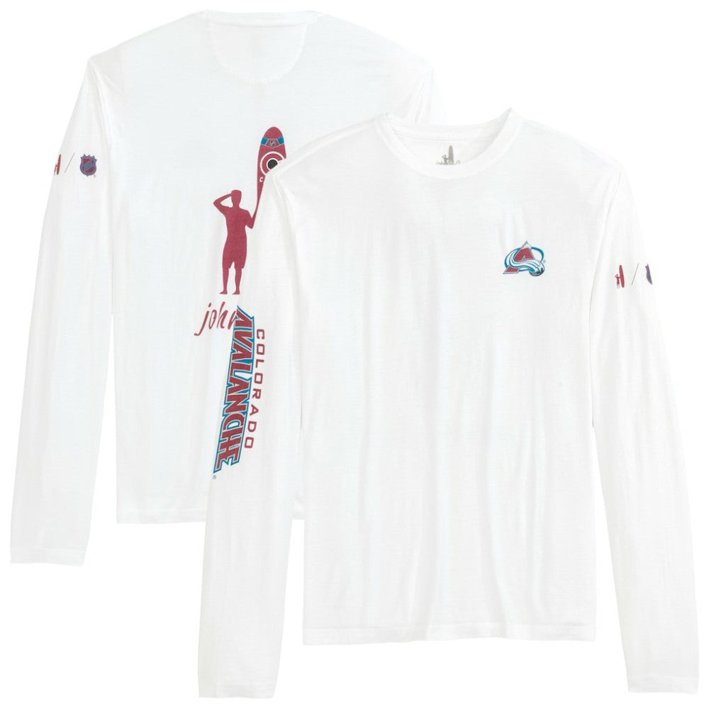 Colorado Avalanche johnnie-O Adam Long Sleeve T-Shirt - White - NHL 202116640
