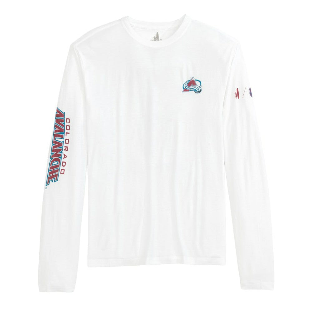 Colorado Avalanche johnnie-O Adam Long Sleeve T-Shirt - White - NHL 202116640