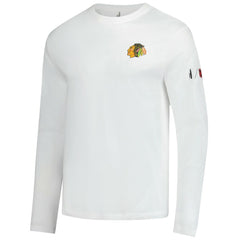 Chicago Blackhawks johnnie-O Adam Long Sleeve T-Shirt - White - NHL 202116641
