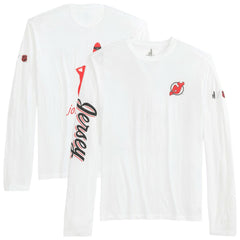 New Jersey Devils johnnie-O Adam Long Sleeve T-Shirt - White - NHL 202116645