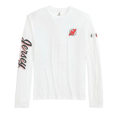 New Jersey Devils johnnie-O Adam Long Sleeve T-Shirt - White - NHL 202116645