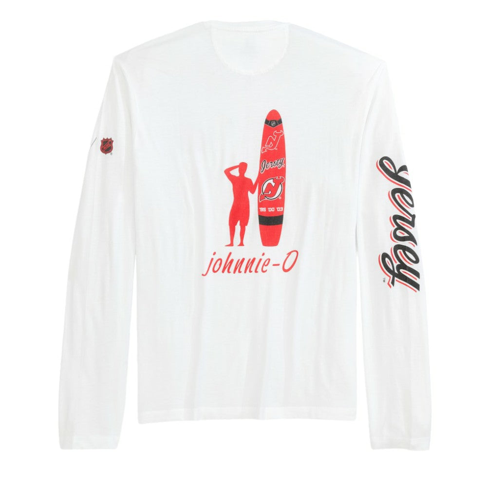 New Jersey Devils johnnie-O Adam Long Sleeve T-Shirt - White - NHL 202116645