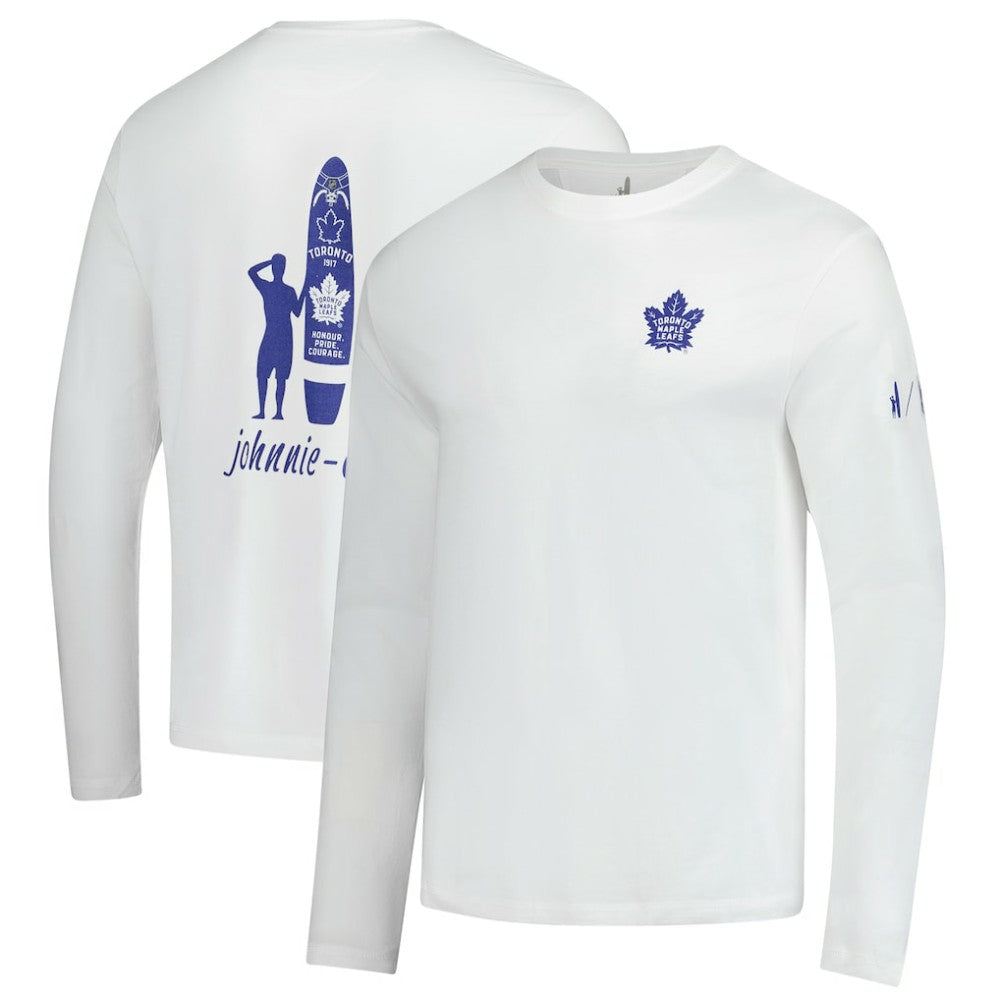 Toronto Maple Leafs johnnie-O Adam Long Sleeve T-Shirt - White - NHL 202116650