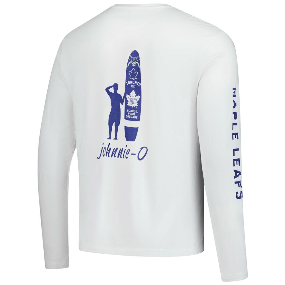 Toronto Maple Leafs johnnie-O Adam Long Sleeve T-Shirt - White - NHL 202116650
