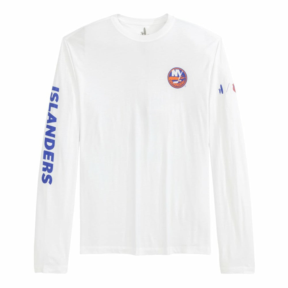 New York Islanders johnnie-O Adam Long Sleeve T-Shirt - White - NHL 202116654