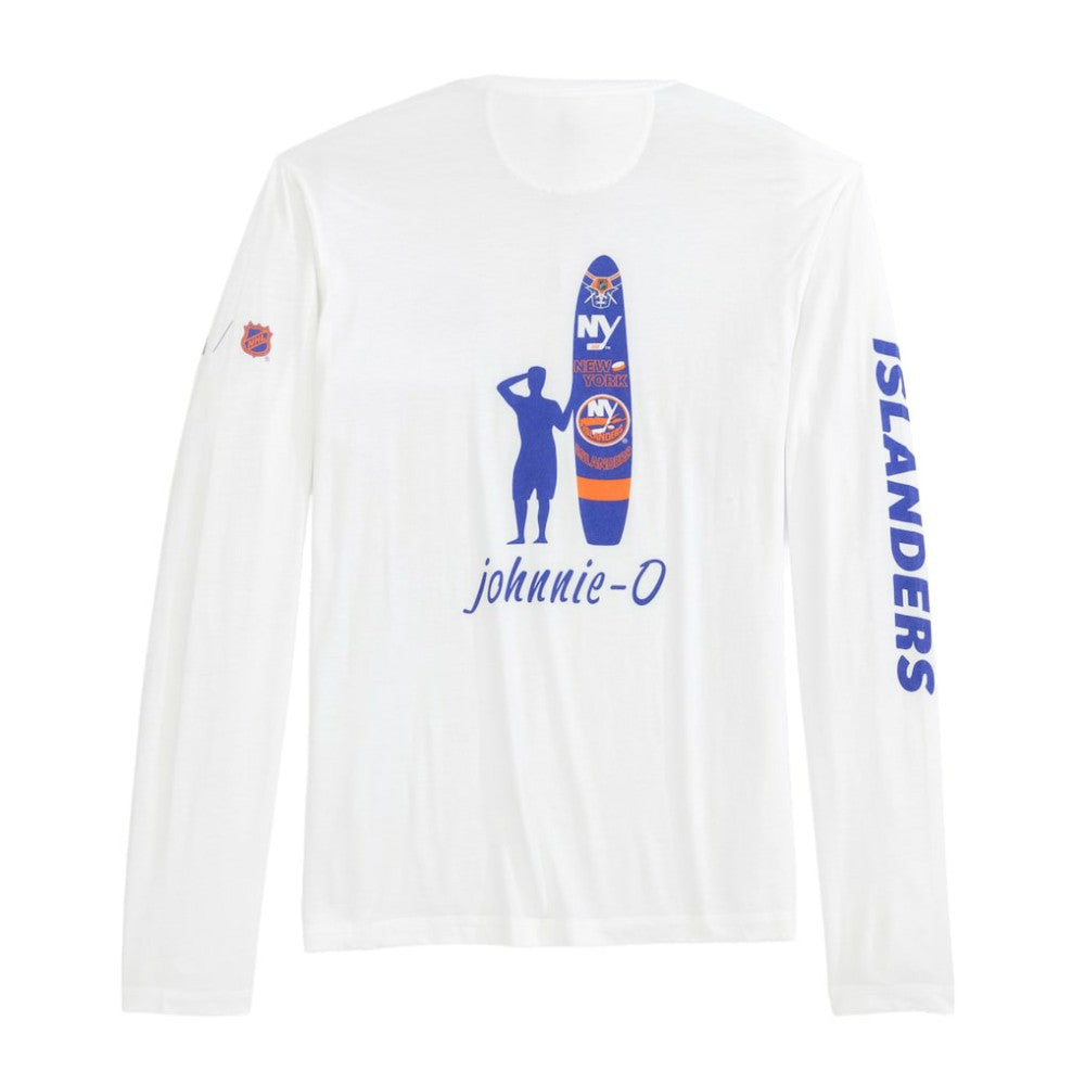 New York Islanders johnnie-O Adam Long Sleeve T-Shirt - White - NHL 202116654