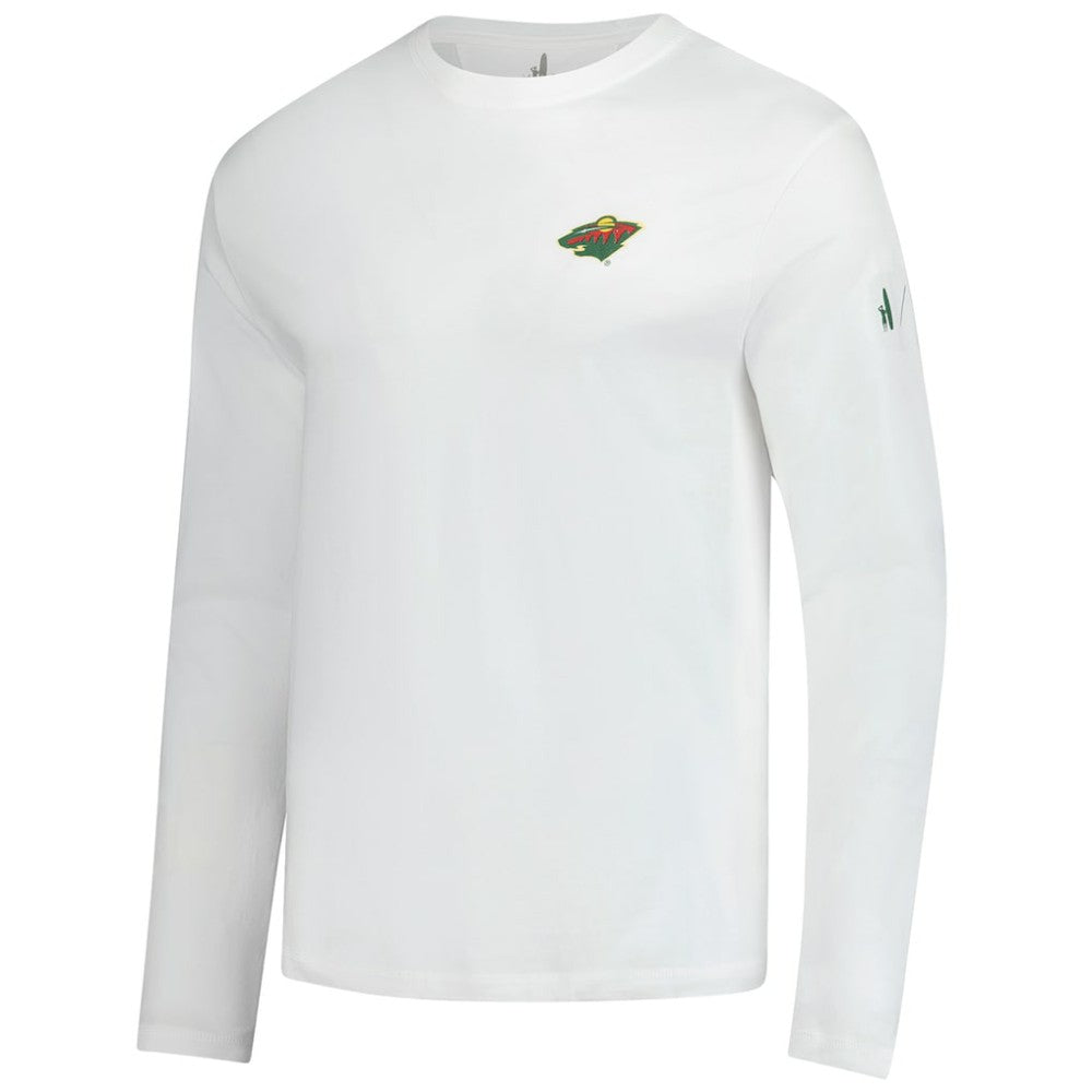 Minnesota Wild johnnie-O Adam Long Sleeve T-Shirt - White - NHL 202116657