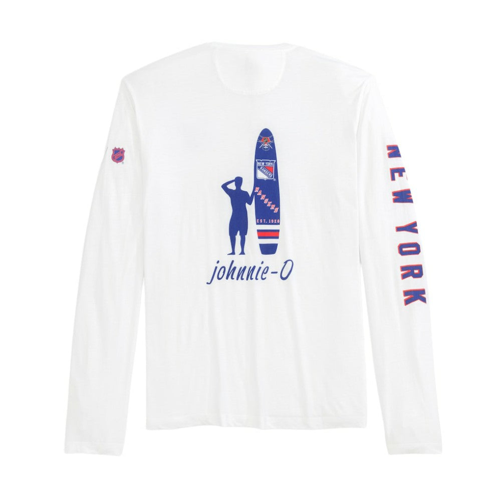 New York Rangers johnnie-O Adam Long Sleeve T-Shirt - White - NHL 202116659