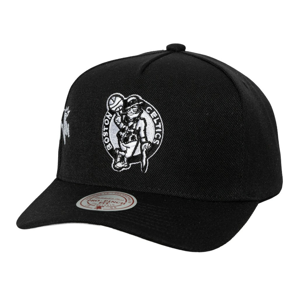 Boston Celtics 2008 NBA Finals Born To Win Pro Crown Adjustable Hat Black | Mitchell & Ness