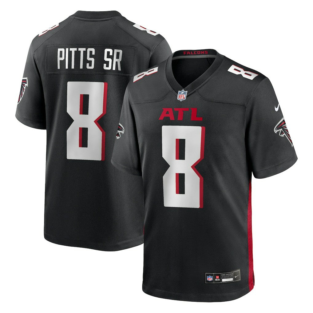 Nike Kyle Pitts Sr. Atlanta Falcons Team Game Jersey Black
