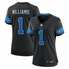 Nike Jameson Williams Detroit Lions Women's 2nd Alternate Game Player Jersey Black