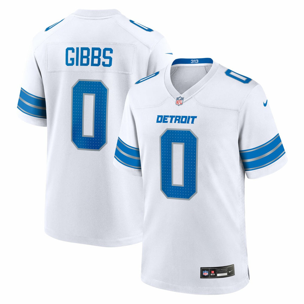 Nike Jahmyr Gibbs Detroit Lions Game Player Jersey White