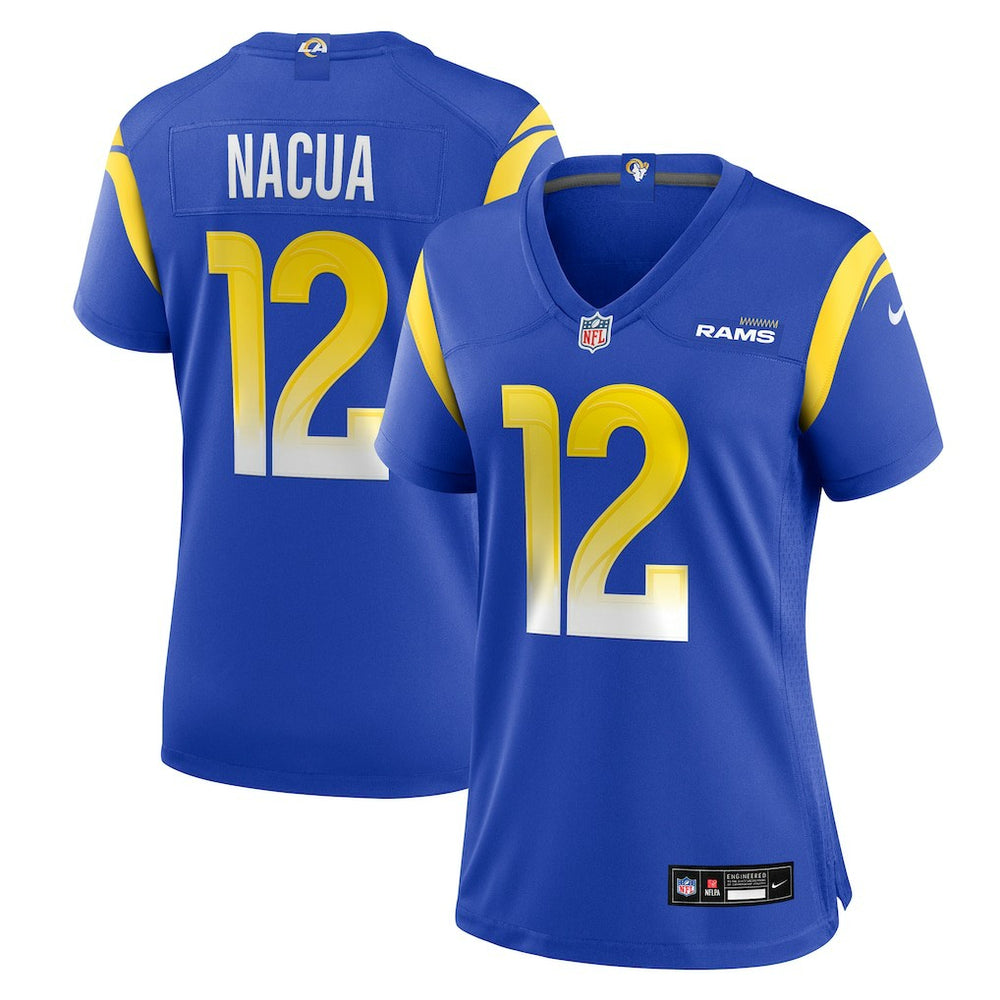 Nike Puka Nacua Los Angeles Rams Women's Game Player Jersey Royal