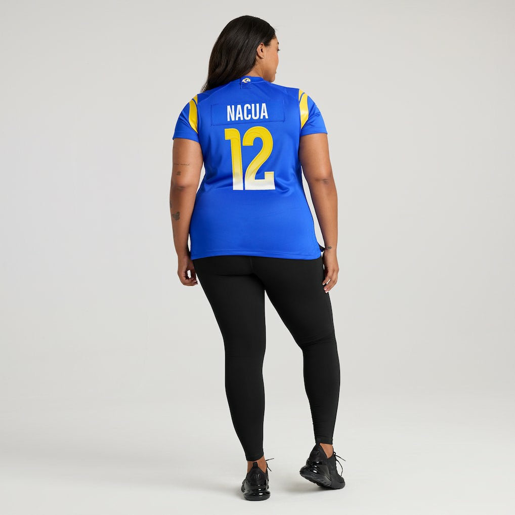 Nike Puka Nacua Los Angeles Rams Women's Game Player Jersey Royal