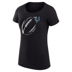 Indianapolis Colts G-III 4Her by Carl Banks Women's Super-Slim Fit Lightweight Subtle Football T-Shirt Black