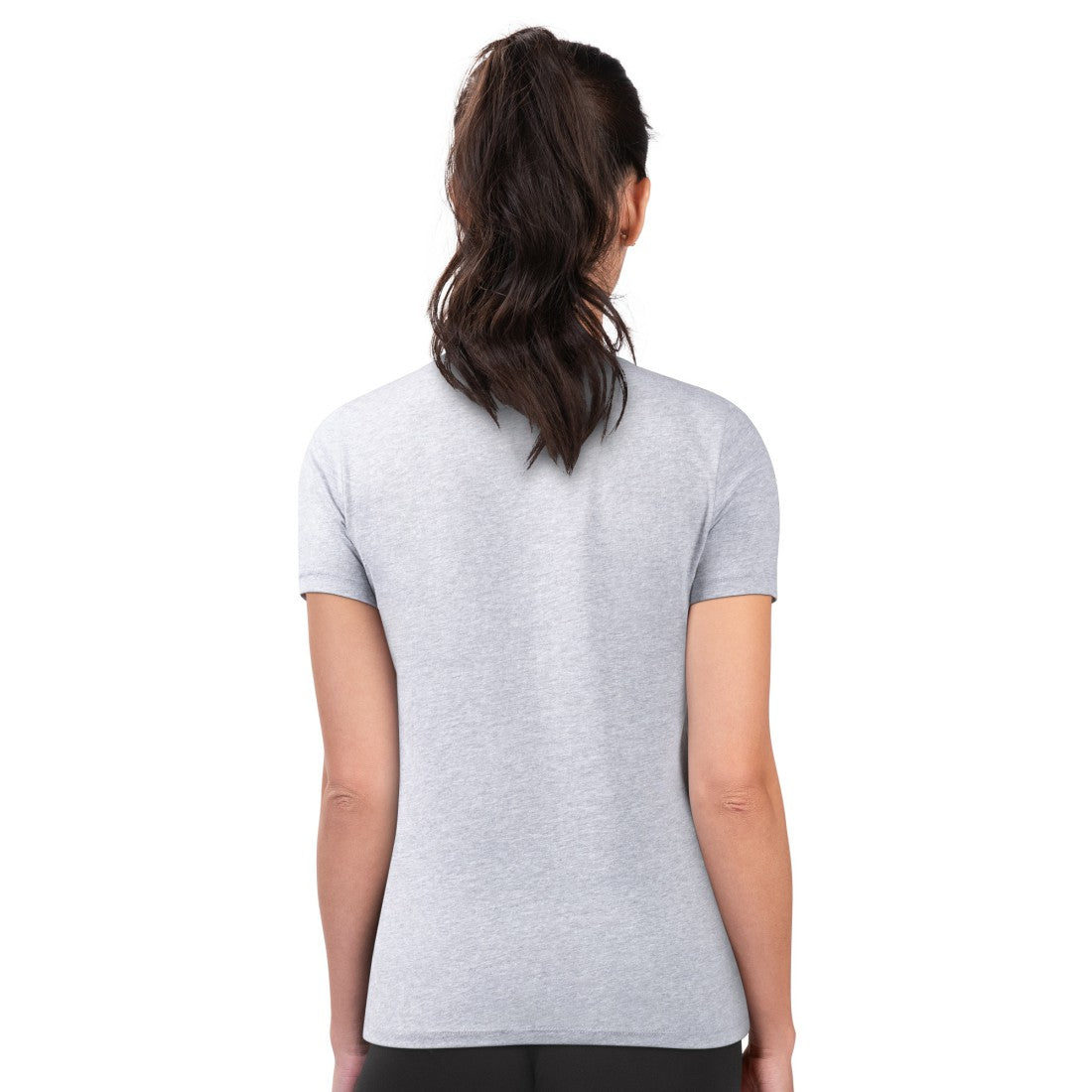 Houston Texans G-III 4Her by Carl Banks Women's Super-Slim Fit Lightweight Subtle Football T-Shirt Heather Gray