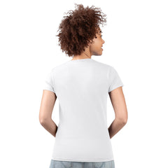 Houston Texans G-III 4Her by Carl Banks Women's Super-Slim Fit Lightweight Subtle Football V-Neck T-Shirt White