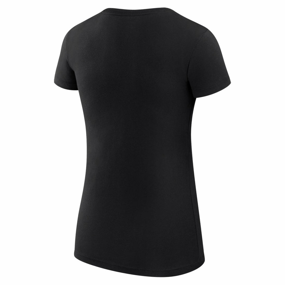 Detroit Lions G-III 4Her by Carl Banks Women's Super-Slim Fit Lightweight Collage Team T-Shirt Black