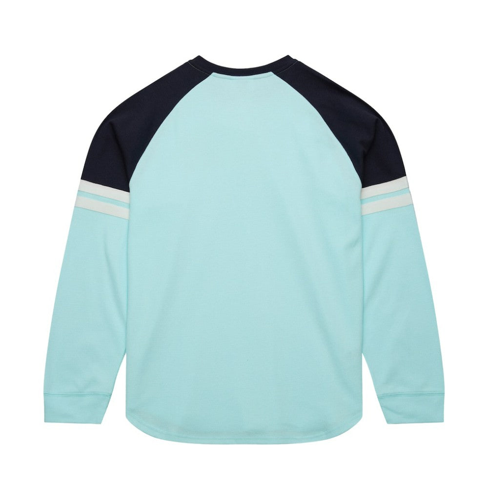 Seattle Kraken Mitchell & Ness Thermal Henley Long Sleeve T-Shirt - Light Blue - NHL 202122431
