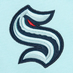 Seattle Kraken Mitchell & Ness Thermal Henley Long Sleeve T-Shirt - Light Blue - NHL 202122431