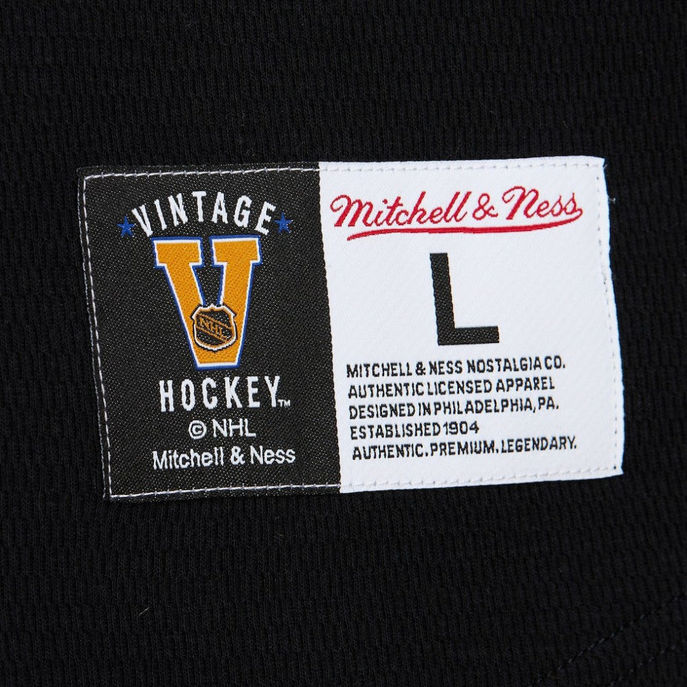 Pittsburgh Penguins Mitchell & Ness Thermal Henley Long Sleeve T-Shirt - Black - NHL 202122433