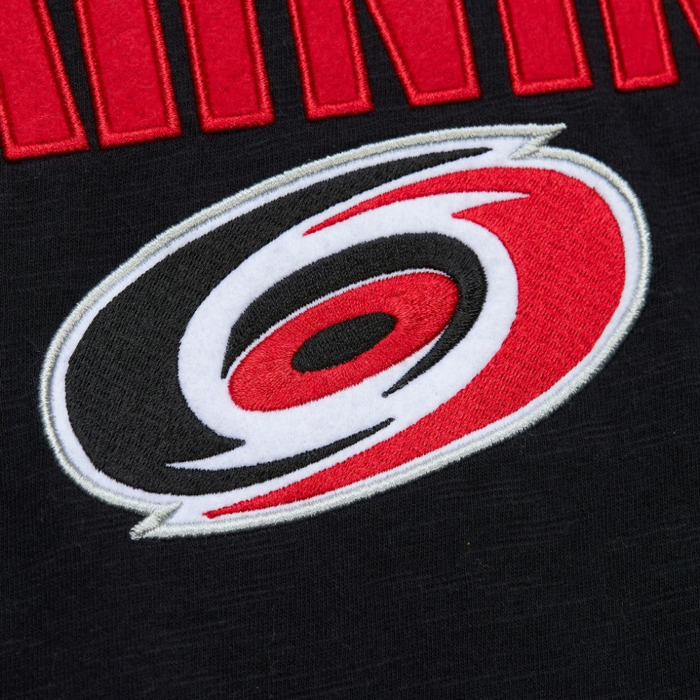 Carolina Hurricanes Mitchell & Ness Legendary Slub Raglan Long Sleeve T-Shirt - Black/Red - NHL 202122438