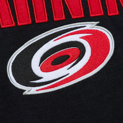 Carolina Hurricanes Mitchell & Ness Legendary Slub Raglan Long Sleeve T-Shirt - Black/Red - NHL 202122438