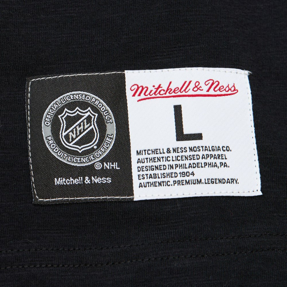 Carolina Hurricanes Mitchell & Ness Legendary Slub Raglan Long Sleeve T-Shirt - Black/Red - NHL 202122438