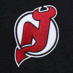 New Jersey Devils Mitchell & Ness Legendary Slub Raglan Long Sleeve T-Shirt - Black/Red - NHL 202122439