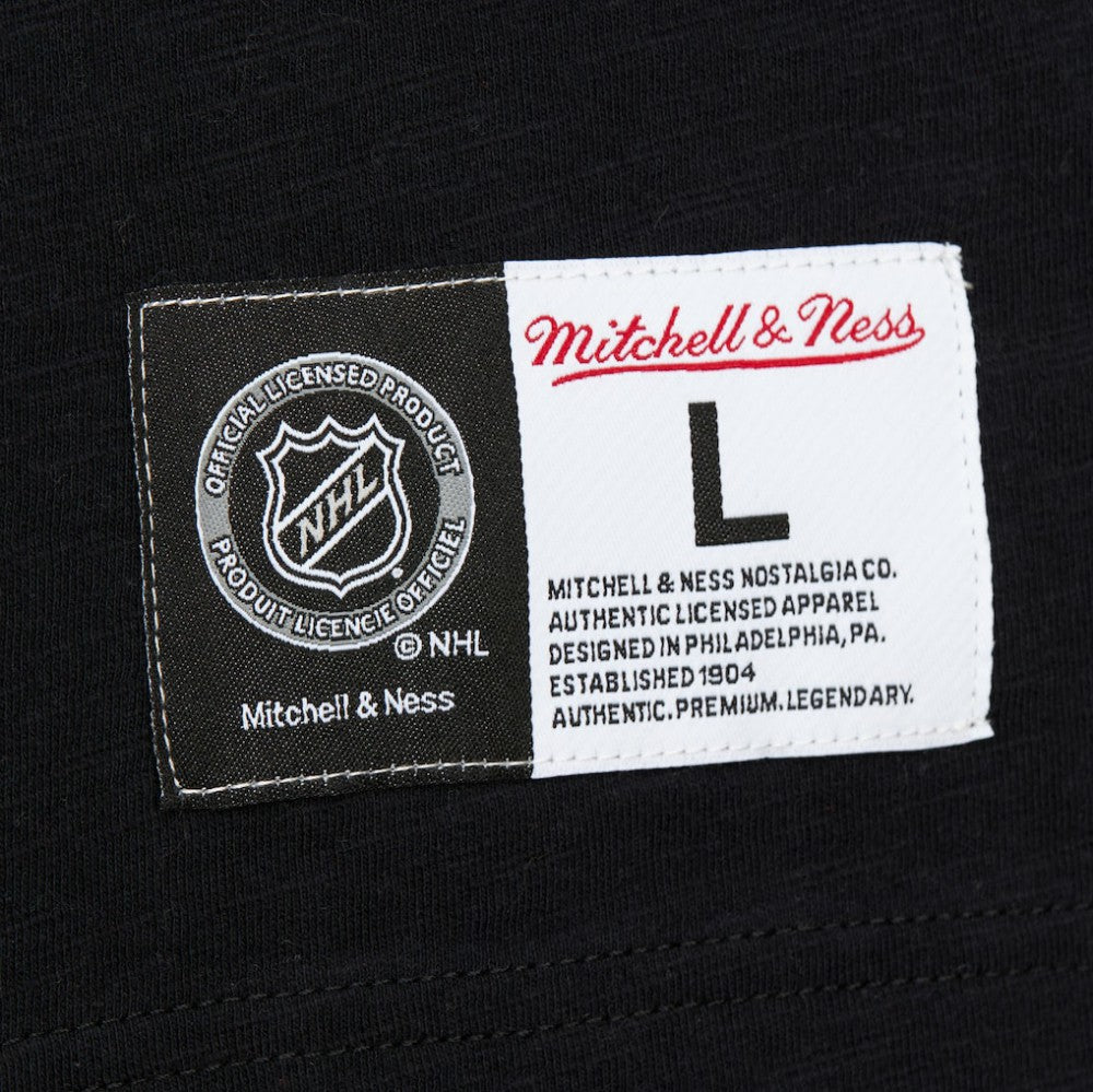 San Jose Sharks Mitchell & Ness Legendary Slub Raglan Long Sleeve T-Shirt - Black/Teal - NHL 202122440