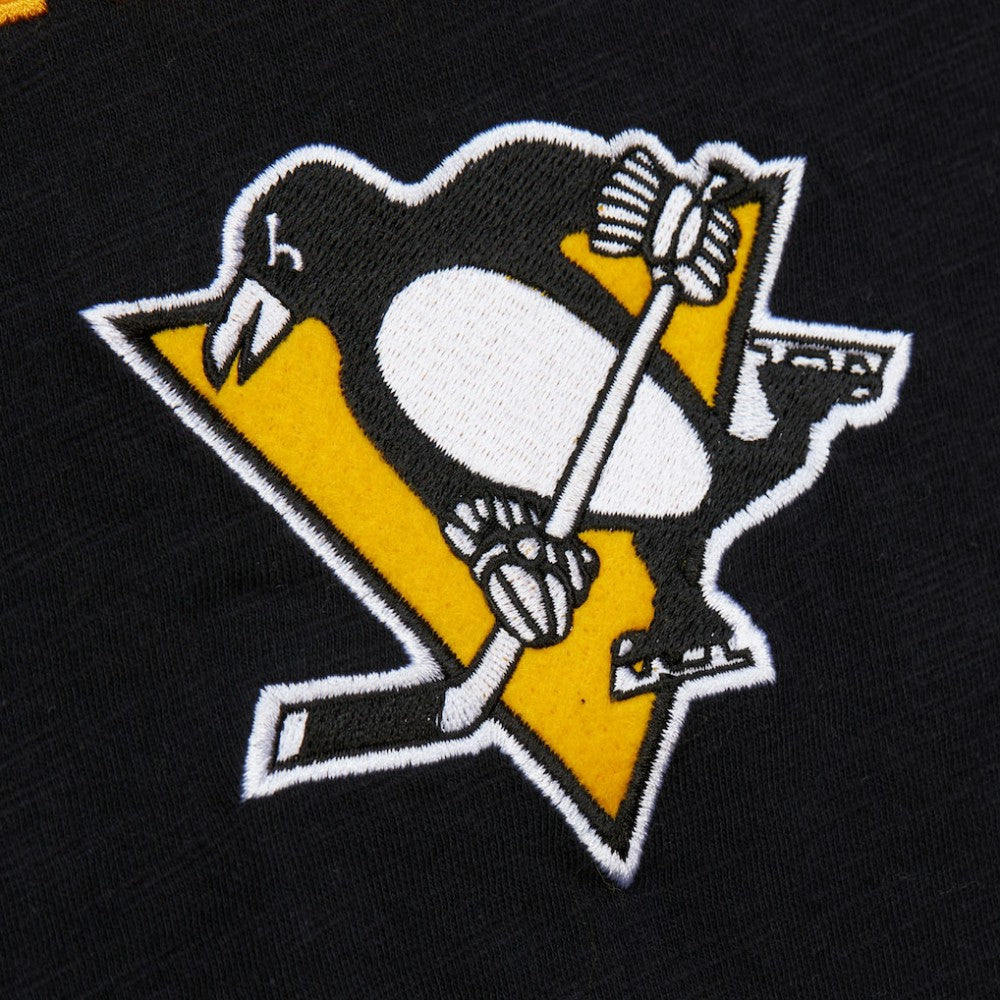Pittsburgh Penguins Mitchell & Ness Legendary Slub Raglan Long Sleeve T-Shirt - Black/Gold - NHL 202122441