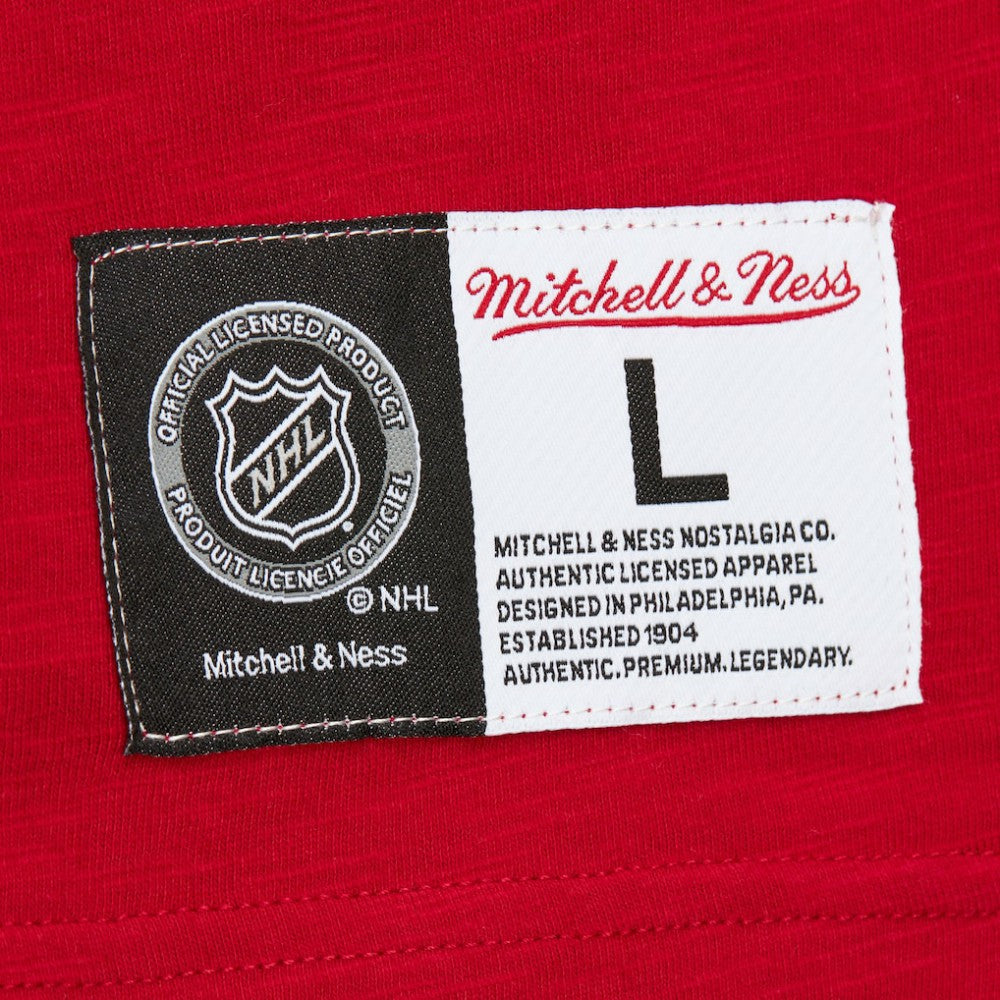 Detroit Red Wings Mitchell & Ness Legendary Slub Raglan Long Sleeve T-Shirt - Red/Black - NHL 202122443