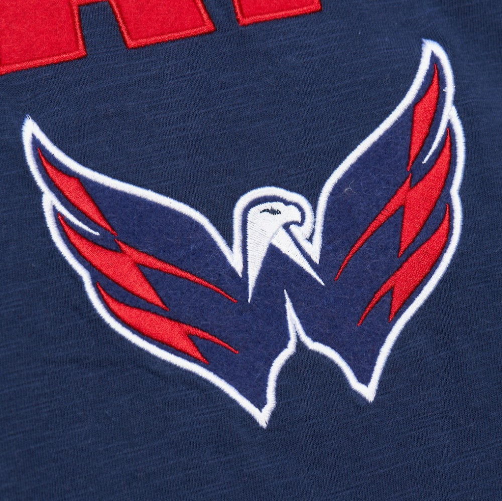 Washington Capitals Mitchell & Ness Legendary Slub Raglan Long Sleeve T-Shirt - Navy/Red - NHL 202122444