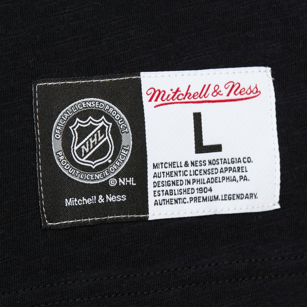 Chicago Blackhawks Mitchell & Ness Legendary Slub Raglan Long Sleeve T-Shirt - Black/Red - NHL 202122448