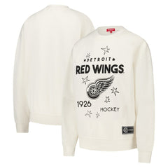 Detroit Red Wings Mitchell & Ness Women's Logo 3.0 Pullover Sweatshirt - Cream - NHL 202122450