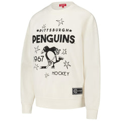 Pittsburgh Penguins Mitchell & Ness Women's Logo 3.0 Pullover Sweatshirt - Cream - NHL 202122452