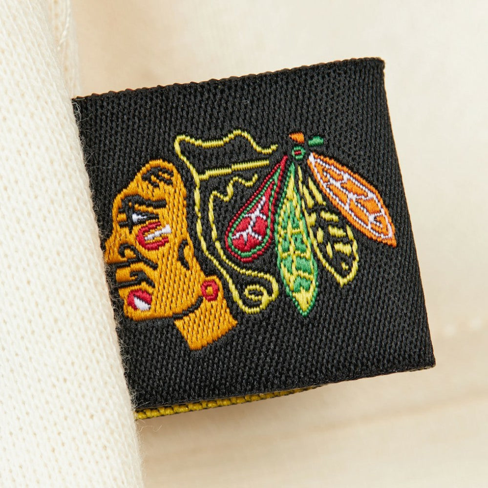 Chicago Blackhawks Mitchell & Ness Women's Logo 3.0 Pullover Sweatshirt - Cream - NHL 202122453