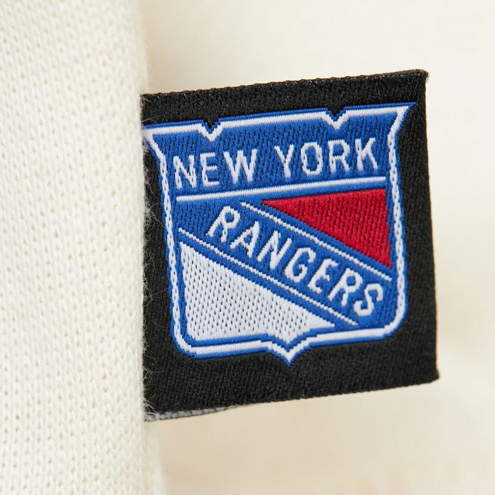 New York Rangers Mitchell & Ness Women's Logo 3.0 Pullover Sweatshirt - Cream - NHL 202122455