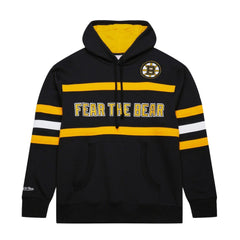 Boston Bruins Mitchell & Ness Head Coach Slogan Pullover Hoodie - Black - NHL 202122463