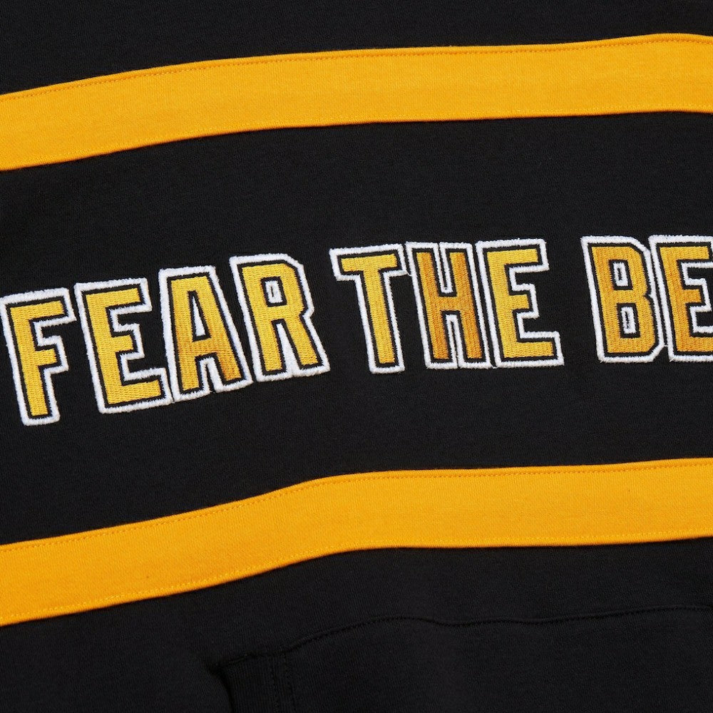 Boston Bruins Mitchell & Ness Head Coach Slogan Pullover Hoodie - Black - NHL 202122463