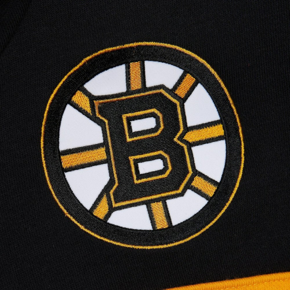 Boston Bruins Mitchell & Ness Head Coach Slogan Pullover Hoodie - Black - NHL 202122463