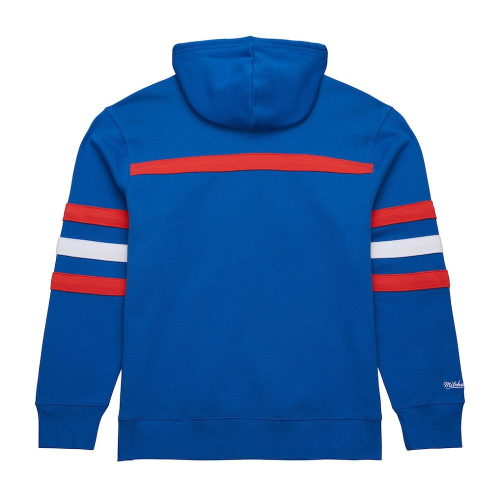 New York Rangers Mitchell & Ness Head Coach Slogan Pullover Hoodie - Blue - NHL 202122464