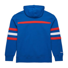 New York Rangers Mitchell & Ness Head Coach Slogan Pullover Hoodie - Blue - NHL 202122464