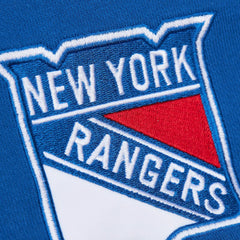 New York Rangers Mitchell & Ness Head Coach Slogan Pullover Hoodie - Blue - NHL 202122464