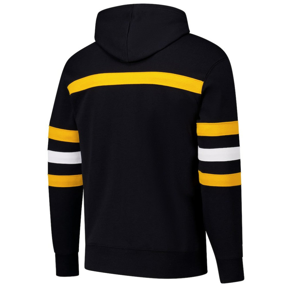 Pittsburgh Penguins Mitchell & Ness Head Coach Slogan Pullover Hoodie - Black - NHL 202122466