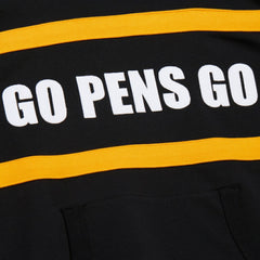 Pittsburgh Penguins Mitchell & Ness Head Coach Slogan Pullover Hoodie - Black - NHL 202122466