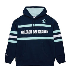 Seattle Kraken Mitchell & Ness Head Coach Slogan Pullover Hoodie - Navy - NHL 202122467