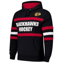 Chicago Blackhawks Mitchell & Ness Head Coach Slogan Pullover Hoodie - Black - NHL 202122468