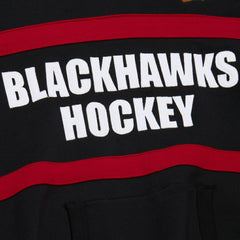Chicago Blackhawks Mitchell & Ness Head Coach Slogan Pullover Hoodie - Black - NHL 202122468