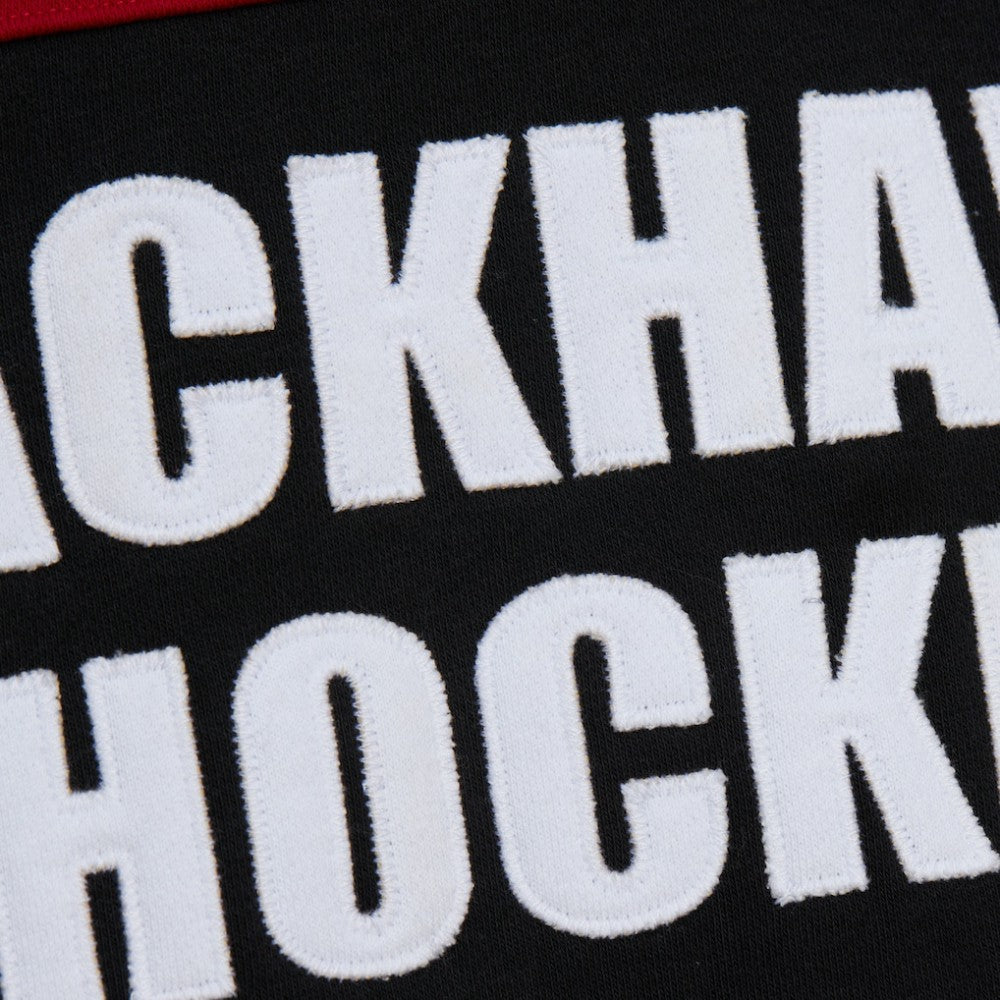 Chicago Blackhawks Mitchell & Ness Head Coach Slogan Pullover Hoodie - Black - NHL 202122468